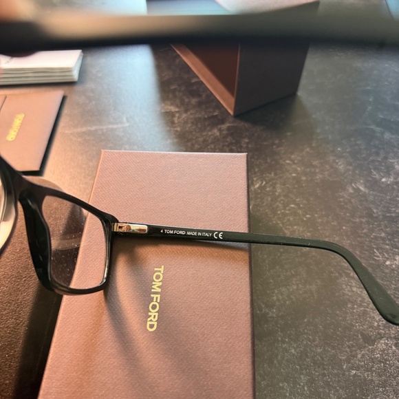 Tom Ford TF5295 002 Black Eyeglasses 56-17-145 Authenticity Card Like New Unisex - Picture 9 of 16